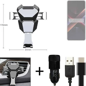 Lüftungsschlitz Autohalterung für POCO X7 + Autoladegerät Auto-Halter Handy H - Zdjęcie 1 z 7