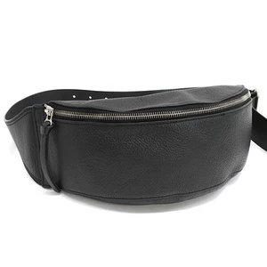 Maison Margiela MM6 Belt Bag Bum Bag Black Leather T00W - Picture 1 of 9