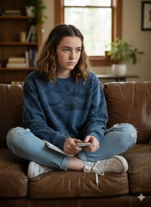 Abercrombie & Fitch Blue Camo Sweatshirt XL - Picture 1 of 6