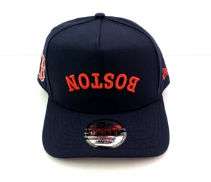New Era 9FIFTY MLB Boston Red Sox A Frame Adult OS Blue Adjustable Snapback Hat - Picture 1 of 9