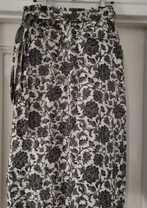 Zimmermann Skirt Size AU8/10 US4/6 Linen Floral Midi Tie Belt - Picture 1 of 12