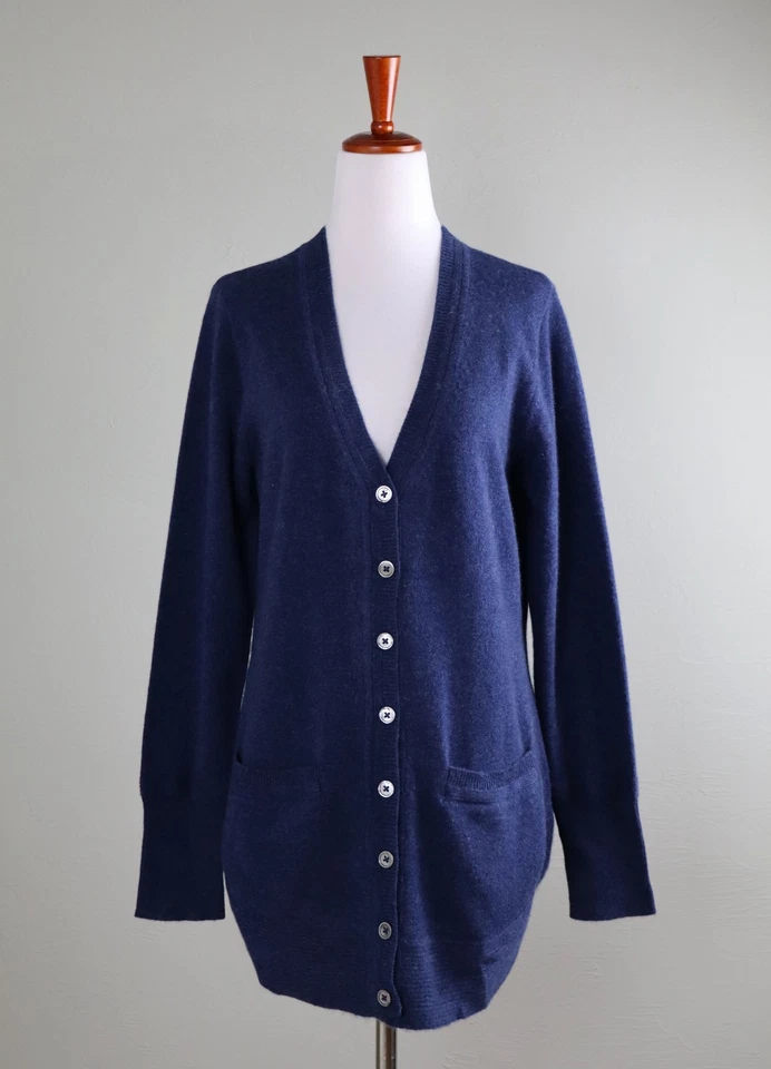 ISAAC MIZRAHI ¡EN VIVO! NUEVO $168 Suave 100% Cachemira Cárdigan Suéter Top Talla Pequeña Foto 1 de 4