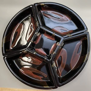 Vintage Glump’s Divided Appetizer Rotating Platter Lazy Susan 5 Section Japanese - Picture 1 of 11
