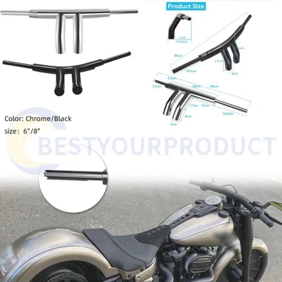 6"/8"  Rise Ape Hangers Handlebar Fit For Harley V-Rod Touring CVO - Image 1 of 4