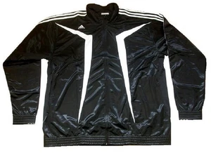 ADIDAS Euro Club Jacke Trainingsjacke Jacke Grösse 122 / 2XT Extra Lang Schwarz - Bild 1 von 1