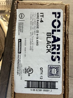 Polaris IT-4 Insulated Tap Connector IT Series 4-14 AWG - Image 1 of 4