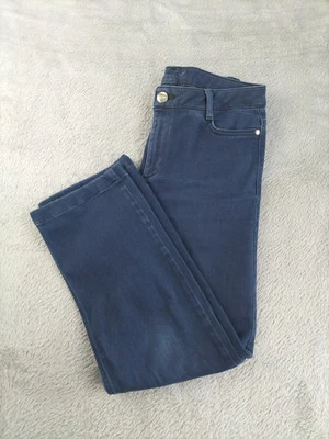 M&S Per Una Jeans Women's Size 10 Blue Short Ankle GrazerHigh Rise Stretch - Image 1 of 4