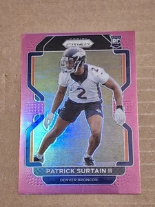 2021 Patrick Curtain II Panini Pink Prizm NFL Rookie Card RC #374 Denver Broncos - Bild 1 von 3