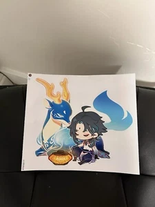 genshin impact zhongli xiao sticker magnet poster - Picture 1 of 3
