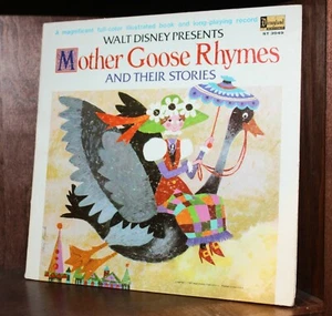 WALT DISNEY PRÄSENTIERT MOTHER GOOSE REIME & IHRE GESCHICHTEN - BUCH & MUSIK LP - 1969 - Bild 1 von 2