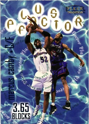 Tarjeta de baloncesto Fleer Tradition PF #136 1998-99 Marcus Camby Toronto Raptors Foto 1 de 2