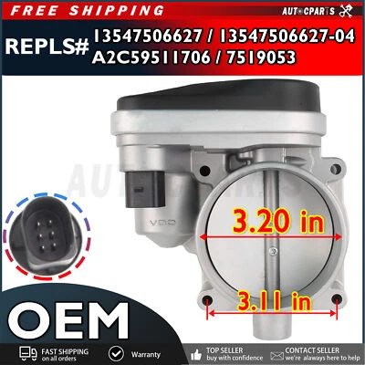 BMW 745Li 745i X5 545i 645Ci 2002-2006 conjunto de carrocería del acelerador 13547506627-04 OEM Foto 1 de 4