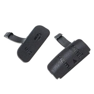 2x Cache-connecteurs pour Canon EOS 600D appareil photo - caoutchouc - Photo 1/2
