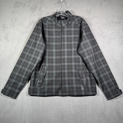 Chaqueta Nike Tiger Woods Storm Fit Para Hombres M Gris A Cuadros Cremallera Completa Viento Lluvia Golf NUEVA Foto 1 de 4