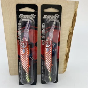 (2) Bandit Generator Glow Walleye Deep Cast/Troll Crankbait Lure BDTDGEN51 CROY - Picture 1 of 2