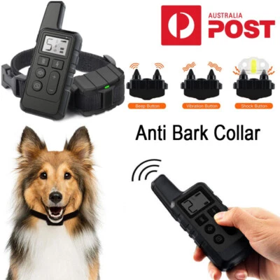 Anti Bark Electric Shock Pet Dog Training E-Collar Obedience Remote Control AU - image 1 of 4