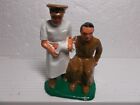 Barclay Dime store Toy Soldiers - B146 Doctor/surgeon with soldier - Duplex pc.