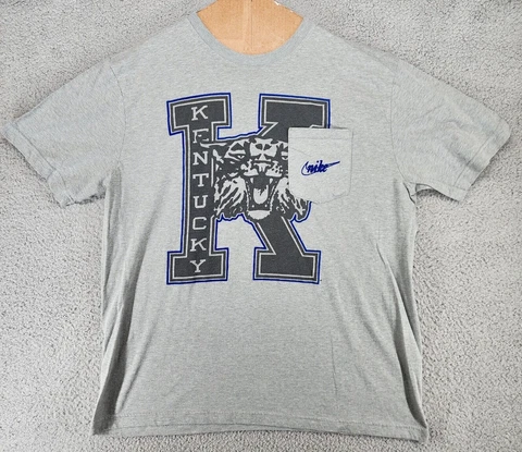 Nike Kentucky Shirt Men's XL Gray Short Sleeve FLAW Cover