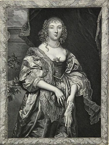 PIERRE LOMBART - Anne Carr, Countess of Bedford - Kupferstich um 1660 - Picture 1 of 2