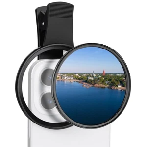 K&F Concept 67mm Clip on CPL Phone Camera Lens Filter Kit for All Mobile Phone - Picture 1 of 7