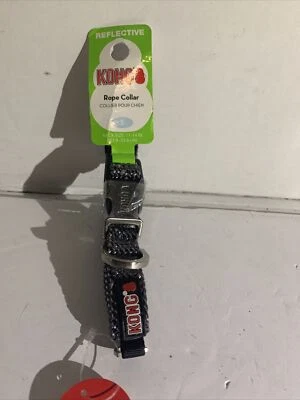 Kong Rope collar for small 11-14 “ dogs dark grey  - Image 1 of 4