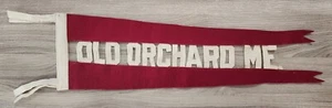 Vintage 1940's Old Orchard Beach Maine Felt Pennant Scarce ME - Picture 1 of 2
