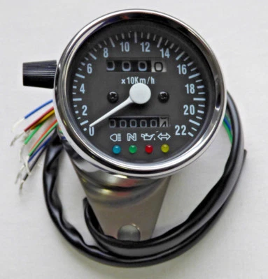 Mini Tachometer Motorrad passend für Honda Kawasaki Suzuki Yamaha Ducati NEU - Bild 1 von 3