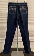 Vintage 80s JORDACHE JEANS Dark Blue Denim Flared Sz 32L  Actual 31x32 Hong Kong