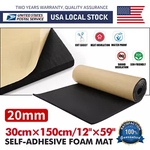 1Pcs 59"x12" Rubber Adhesive Pads Closed Cell Foam Sheet Neoprene Insulation pad - Picture 1 of 24