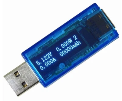 Pocket Digital Multimeter USB 5V 3A Gauge Mini OLED Monitor USB Charging Cable - Image 1 of 4