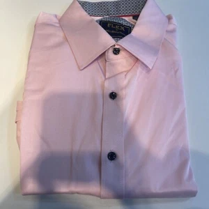 Alimens & Gentle Men's Long Sleeve Button Down Shirt Pink L - Picture 1 of 3