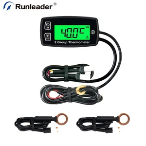 Digital Engine Temp Gauge Dual Temperature Record,Backlight User Shutdown - Picture 1 of 9