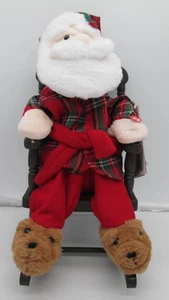 Home Accents Holiday Animated Rocking Chair Santa 17" Tall Christmas - Picture 1 of 7