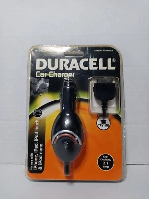 Duracell Car Charger  Model DU5212 for Use  with Iphone,Ipad.Ipod Touch  new - Image 1 of 4