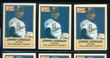Lot (4) 1995 #12 Johnny Gonzales Asheville Tourists Rockies (BJ75) SWSW6