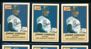 Lot (4) 1995 #12 Johnny Gonzales Asheville Tourists Rockies (BJ75) SWSW6
