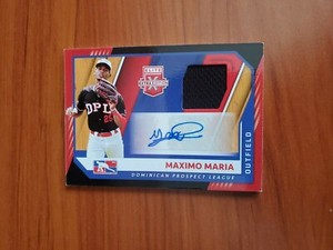 Maximo Maria - 2021 Panini Elite Extra Edition DPL Material Signature AUTO