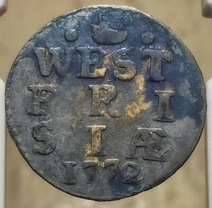 NETHERLANDS 1772 WEST FRIESLAND 2 STUIVERS KM106 - Bild 1 von 2