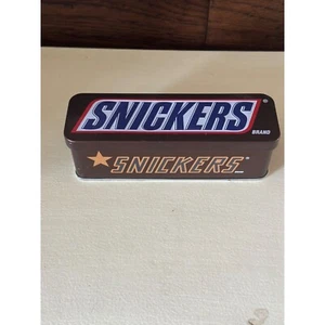 Snickers rectangle tin with hinged lid vintage - Picture 1 of 6