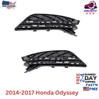 Fits Honda Odyssey Fog Light Cover For 2014-2017 Front Left & Right Side Set 2pc - Image 1 of 4