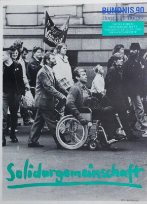 2 Plakate 40x30 cm 1989 Bündnis 90 und Neues Forum Orginal ungefaltet - Bild 1 von 2
