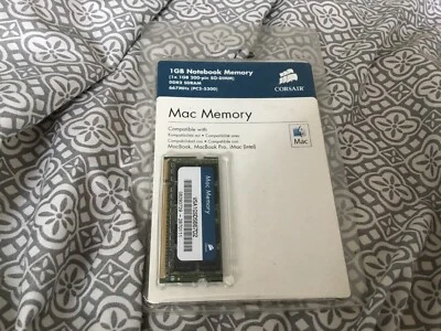 Corsair Apple MAC Memory 1GB PC2-5300 667MHz 200-pin DDR2 - Image 1 of 2