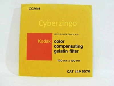 Kodak CC050M 1498070 Color Compensating 100mm x 100mm Filter NEW OLD STOCK - Image 1 of 3