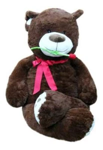 Big Plush 5 Foot Teddy Bear with Rose, Soft Brown 60 Inch Snuggle Buddy - Picture 1 of 1