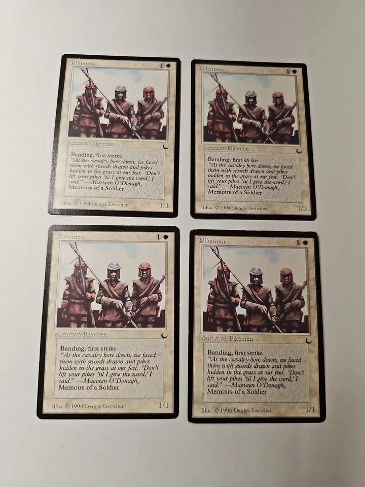 MTG Magic: The Gathering The Dark 4X Pikemen MP Playset - Image 1 of 1