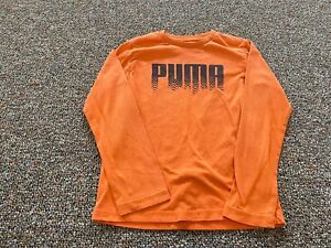 Puma Boys Orange Long-Sleeved Top Size 7