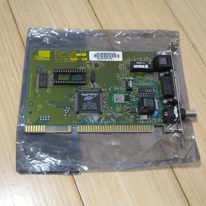 Network Card 3Com Etherlink III 3C509B-C Combo ISA RJ45 BNC 03-0021-001 REV A - Picture 1 of 5