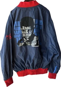 Platinum Fubu Muhammad Ali Zip Jacket XXXL Vintage Blue FUBU Windbreaker - Picture 1 of 6