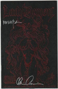 Lady Death in Lingerie #1 - Cuero Rojo Micro Edición Premium 2x Firmado/Certificado de Autenticidad Casi Nuevo - Imagen 1 de 2