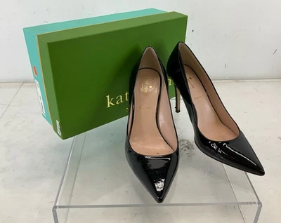Kate Spade Vivian Black Patent Leather Pointed Toe Pumps 9.5M - Image 1 of 4